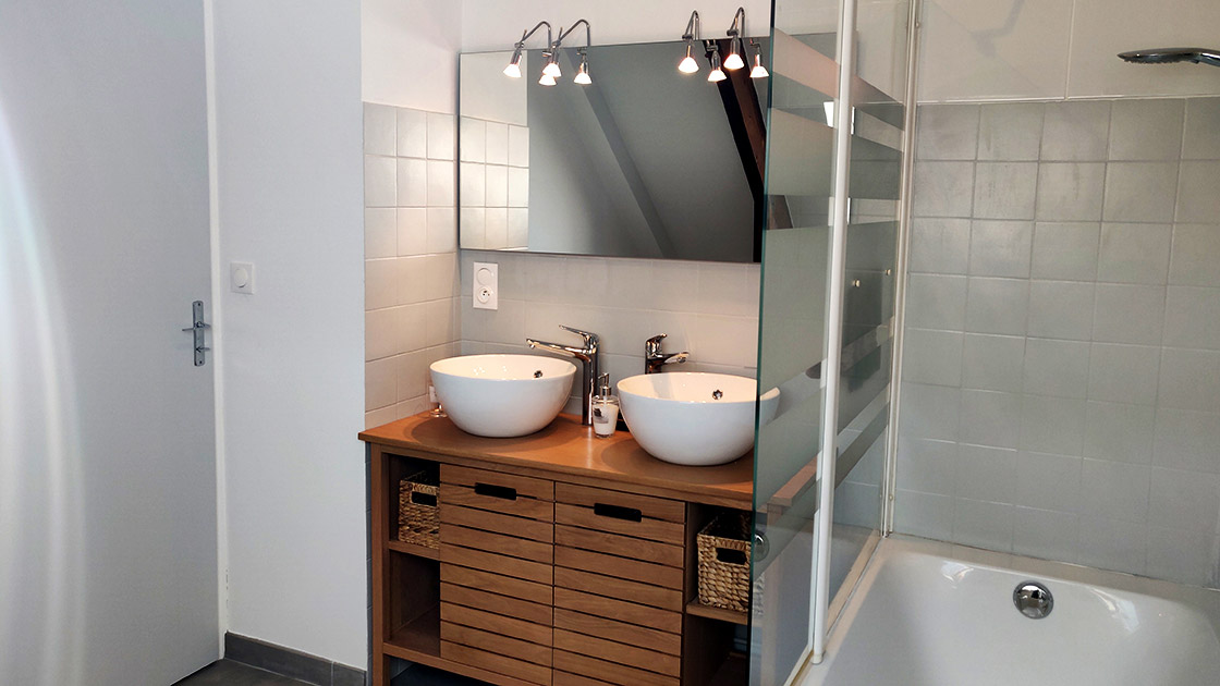 Salle de bain de la maison du saule